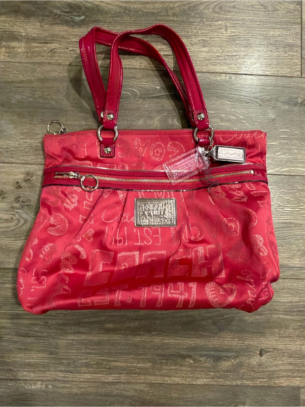 Coach Vintage Magenta Pink Poppy Tote Bag